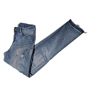 Roebuck R1893 Jeans Womens Size 8 Straight Leg Mid Rise Light Wash Denim Pants